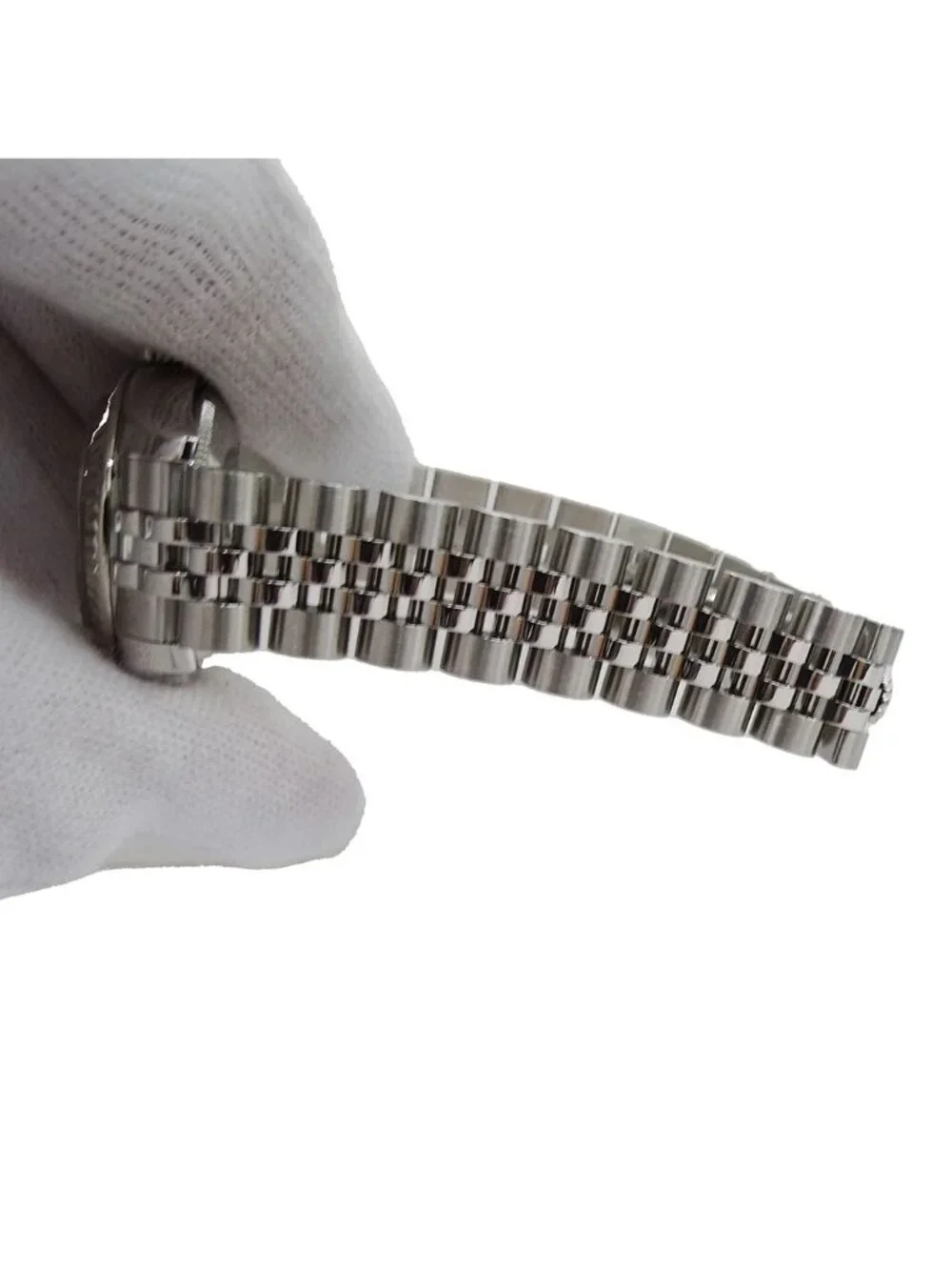 Rolex Datejust D Number Watch Shell Automatic Winding at Stainless Steel White